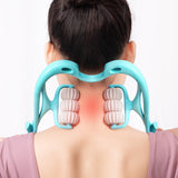 Luxiwav Neck & Shoulder Roller – 6-Wheel Manual Massager