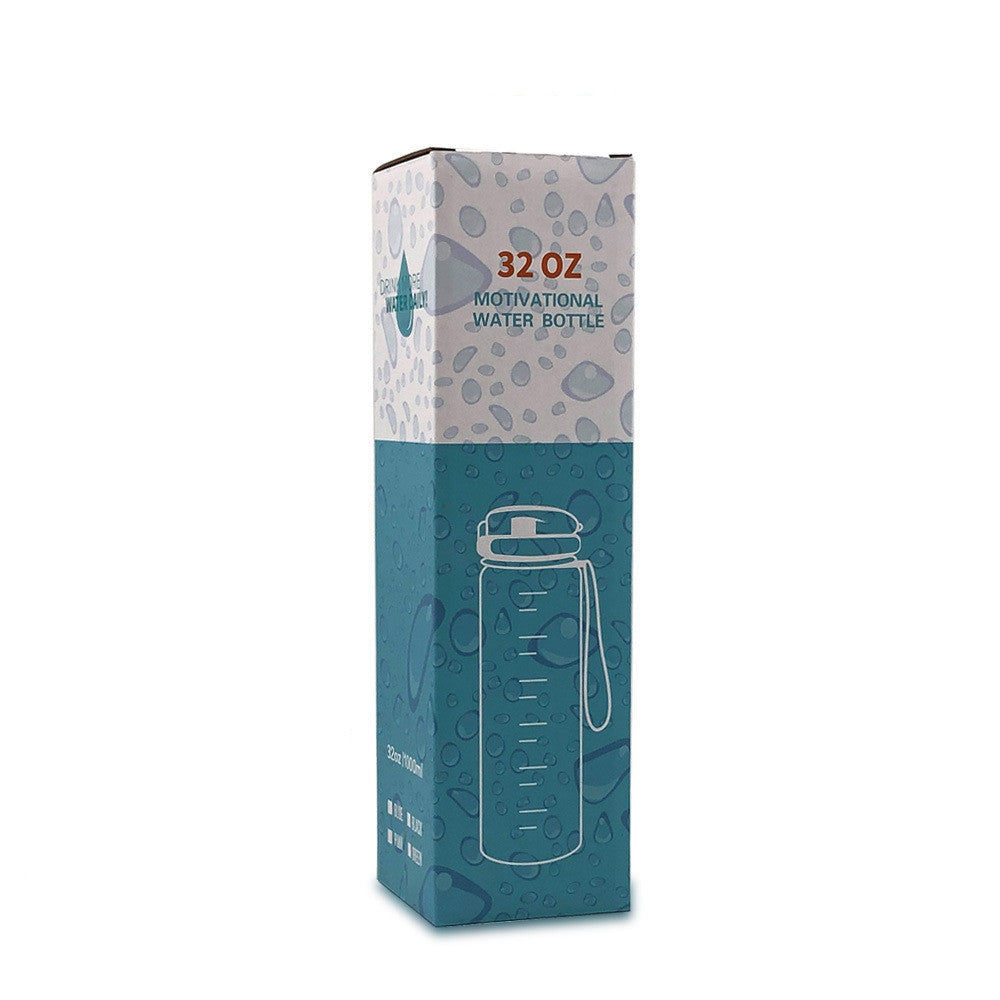Luxiwav 1L Time-Marked Fitness Water Bottle