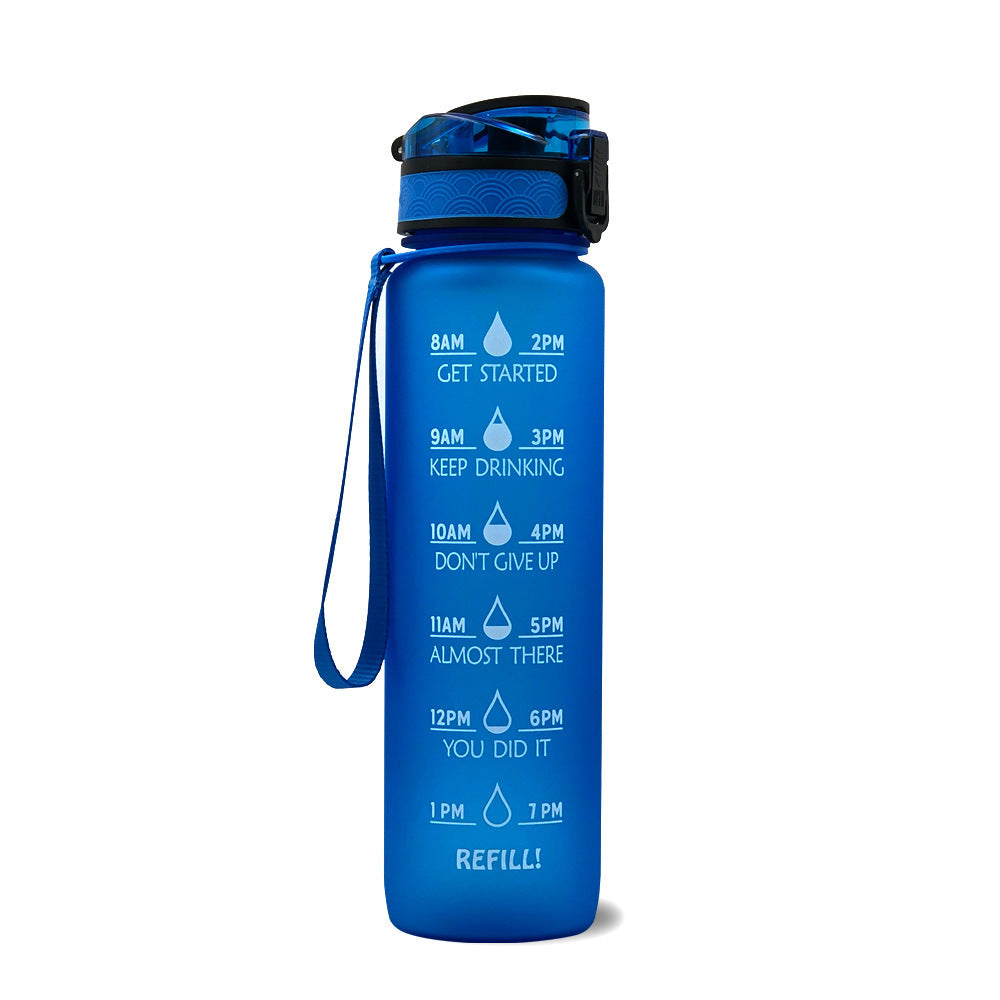 Luxiwav 1L Time-Marked Fitness Water Bottle