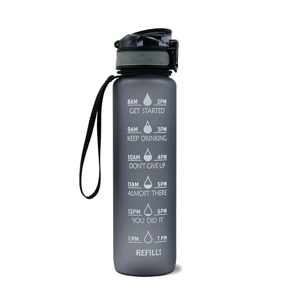 Luxiwav 1L Time-Marked Fitness Water Bottle