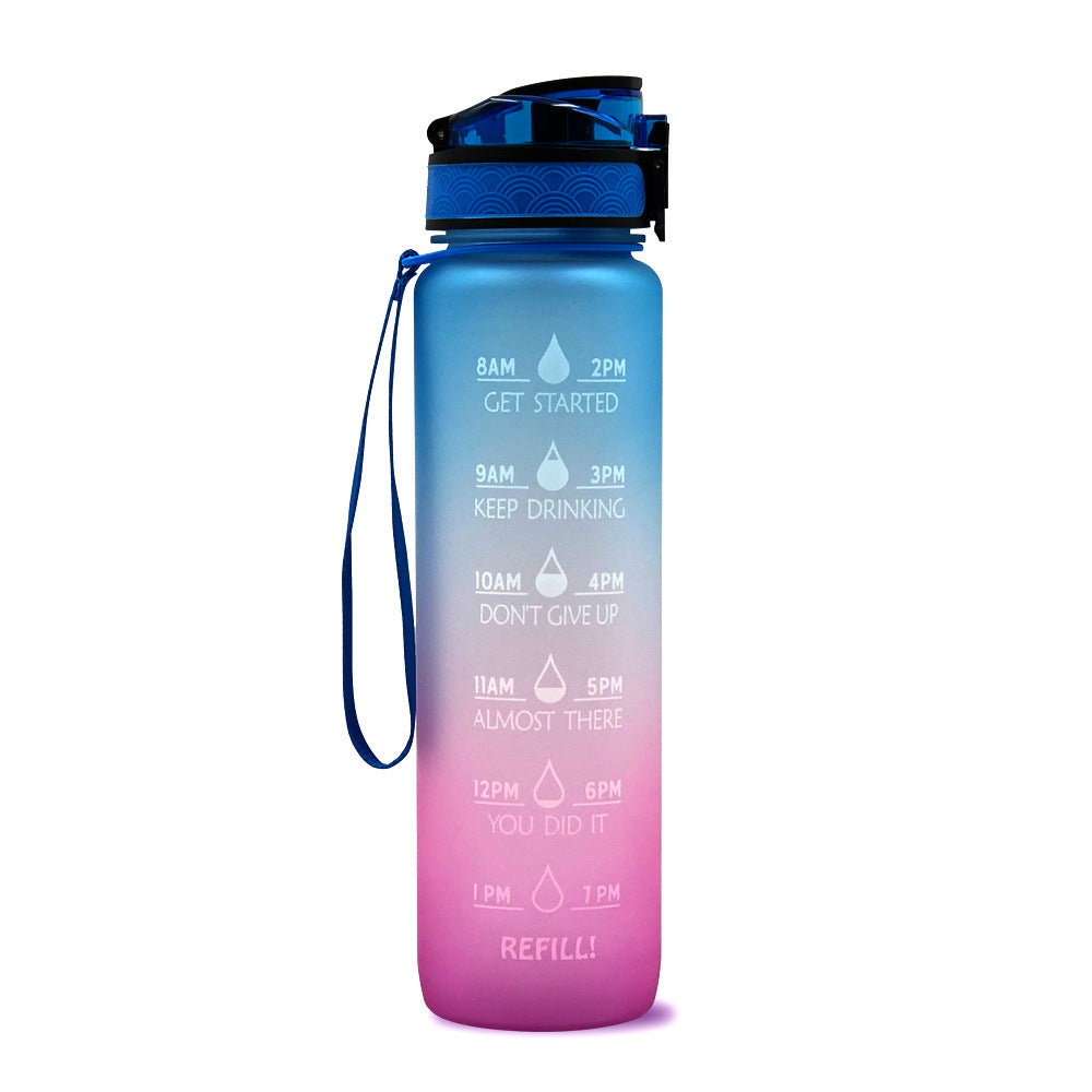 Luxiwav 1L Time-Marked Fitness Water Bottle