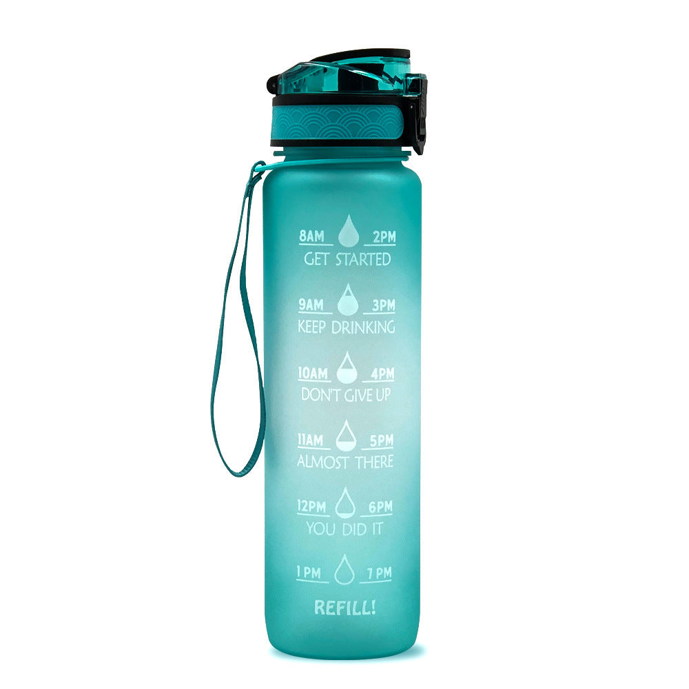 Luxiwav 1L Time-Marked Fitness Water Bottle