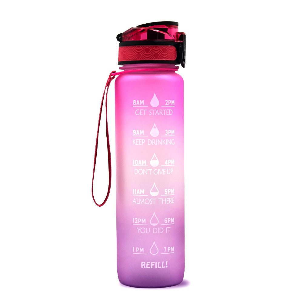 Luxiwav 1L Time-Marked Fitness Water Bottle
