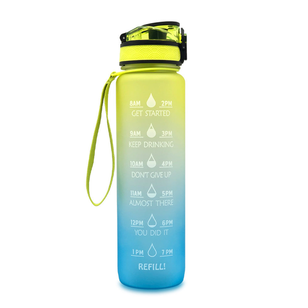 Luxiwav 1L Time-Marked Fitness Water Bottle