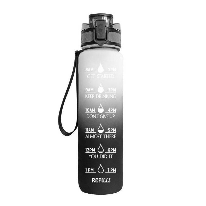 Luxiwav 1L Time-Marked Fitness Water Bottle