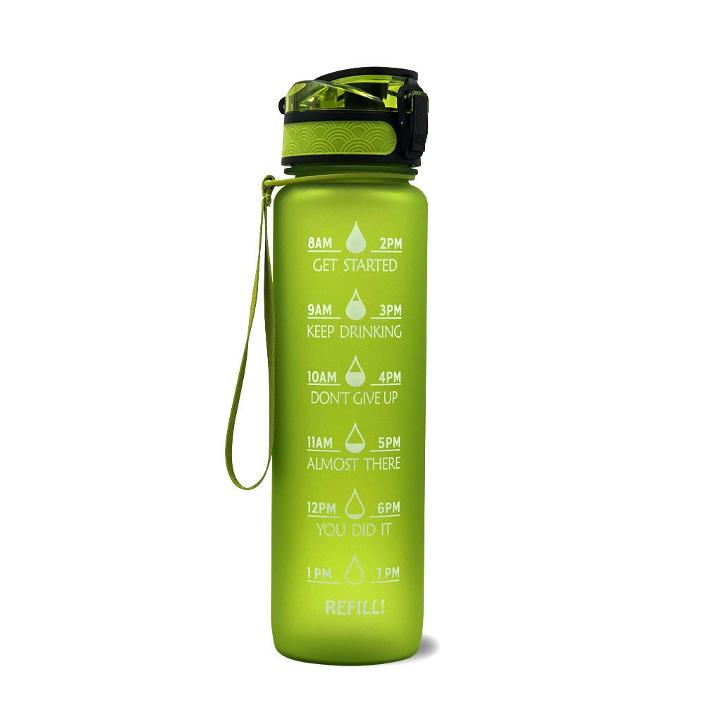Luxiwav 1L Time-Marked Fitness Water Bottle