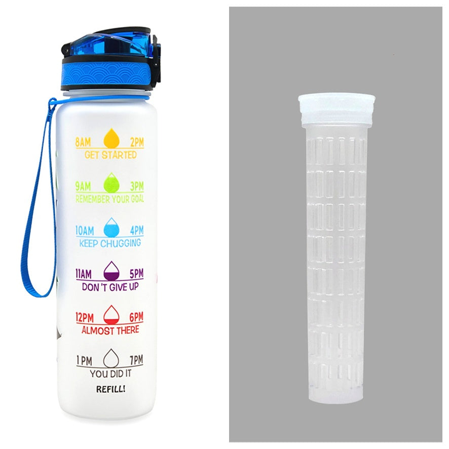 Luxiwav 1L Time-Marked Fitness Water Bottle