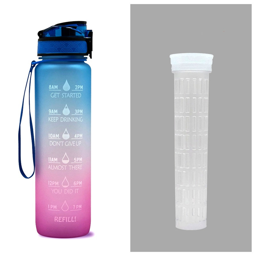 Luxiwav 1L Time-Marked Fitness Water Bottle
