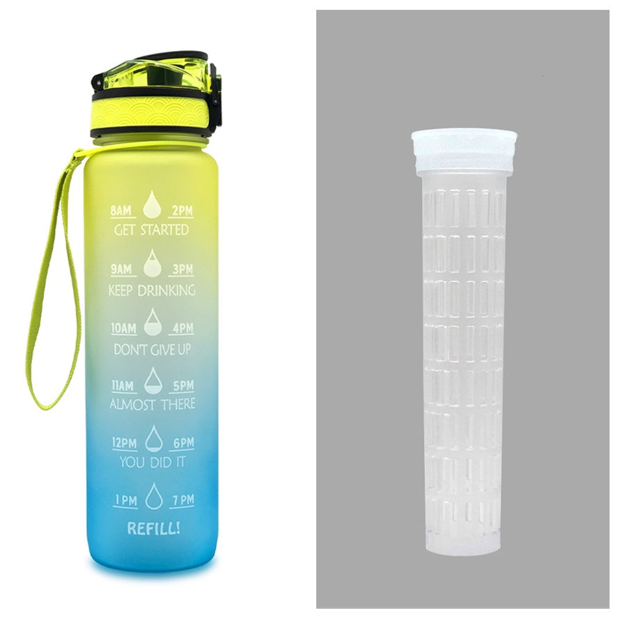 Luxiwav 1L Time-Marked Fitness Water Bottle