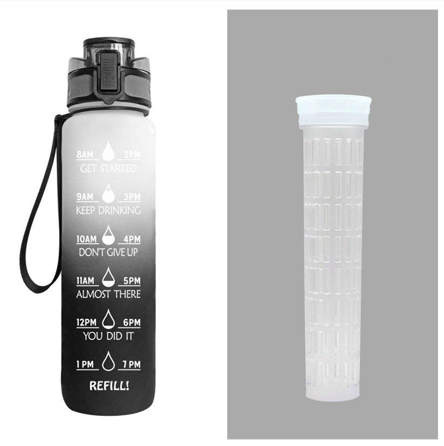 Luxiwav 1L Time-Marked Fitness Water Bottle