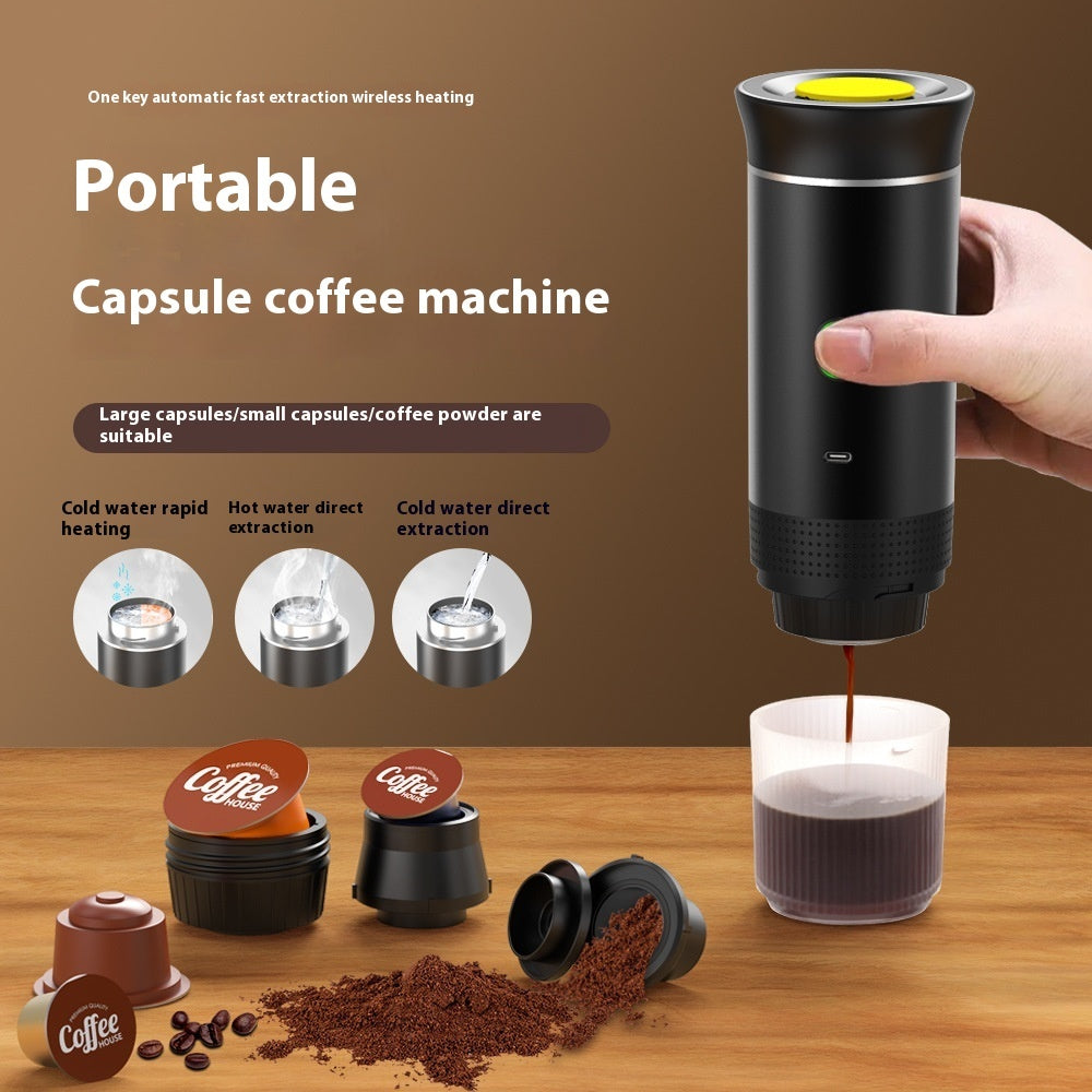 Luxiwav Travel Espresso Machine – 3-in-1 Coffee Maker & Grinder