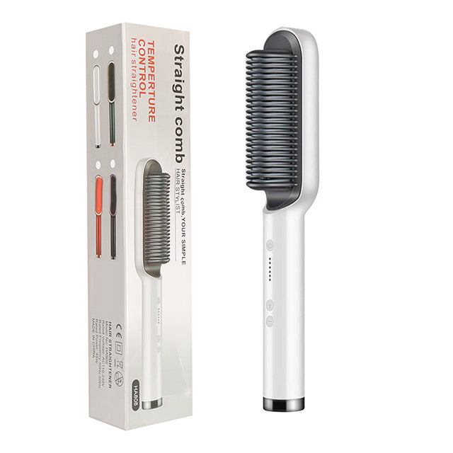 Luxiwav Electric Hot Comb 2-in-1 Straightener & Curler