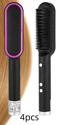 Luxiwav Electric Hot Comb 2-in-1 Straightener & Curler