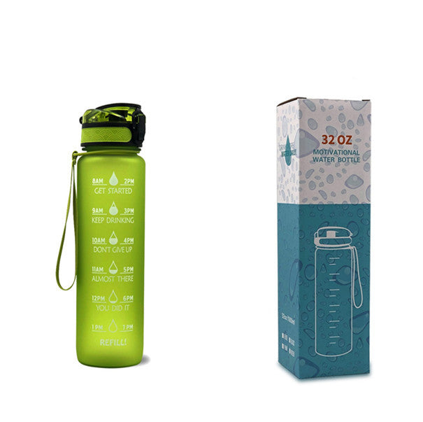 Luxiwav 1L Time-Marked Fitness Water Bottle