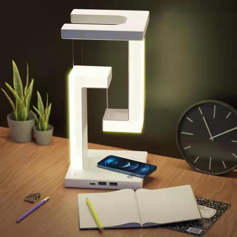 Luxiwav Wireless Charging Balance Lamp – Floating LED for Bedroom