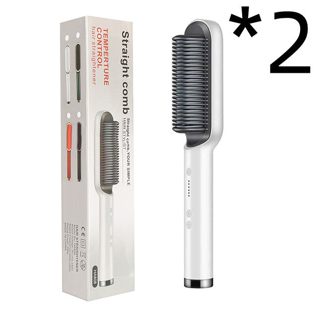 Luxiwav Electric Hot Comb 2-in-1 Straightener & Curler