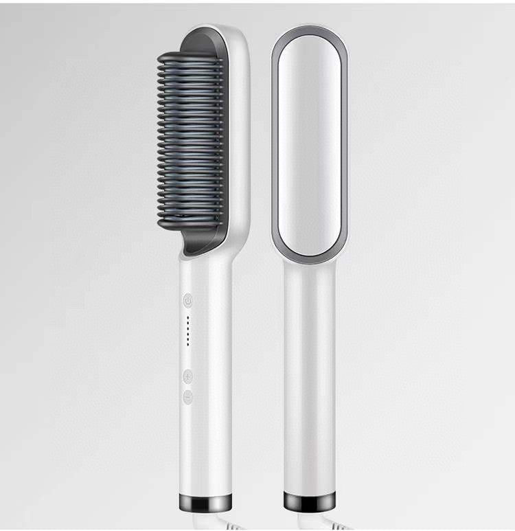 Luxiwav Electric Hot Comb   2-in-1 Straightener & Curler