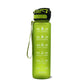 Luxiwav 1L Time-Marked Fitness Water Bottle