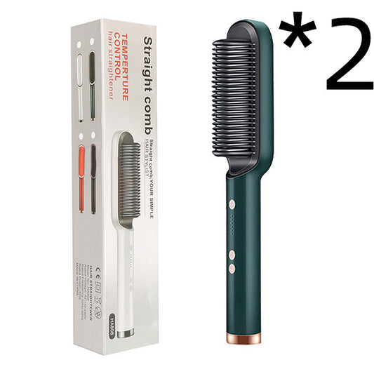 Luxiwav Electric Hot Comb   2-in-1 Straightener & Curler