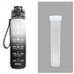 Luxiwav 1L Time-Marked Fitness Water Bottle