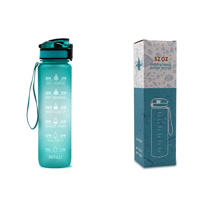 Luxiwav 1L Time-Marked Fitness Water Bottle
