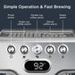 Luxiwav Geek Chef 20 Bar Espresso Machine with Milk Frother, 1.8L Water Tank