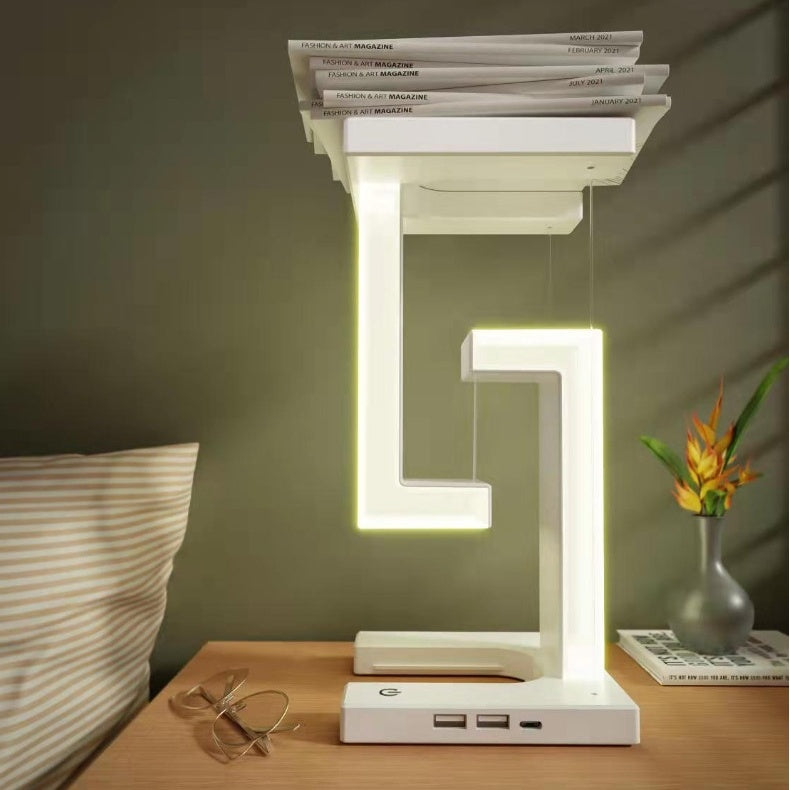 Luxiwav Wireless Charging Balance Lamp – Floating LED for Bedroom