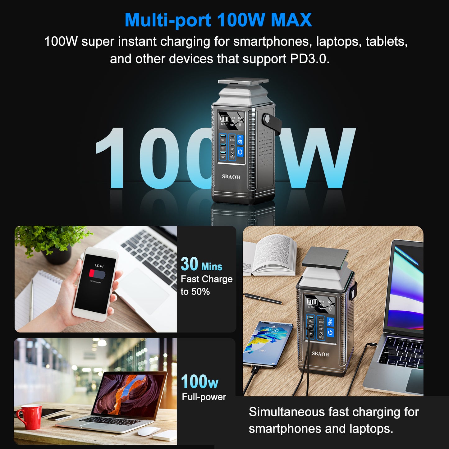 Luxiwav Mobile Energy Storage – 296Wh Outdoor Battery Pack