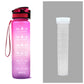 Luxiwav 1L Time-Marked Fitness Water Bottle